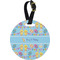 Happy Easter Personalized Round Luggage Tag