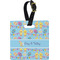Happy Easter Plastic Luggage Tag - Square w/ Multiple Names