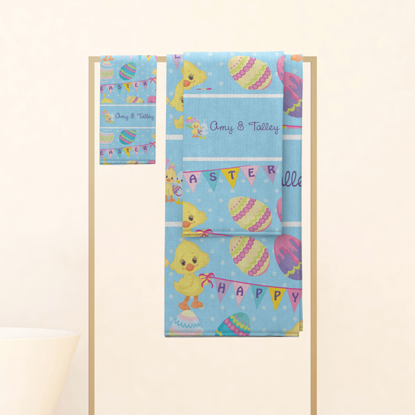 Happy Easter Personalized Towel Set