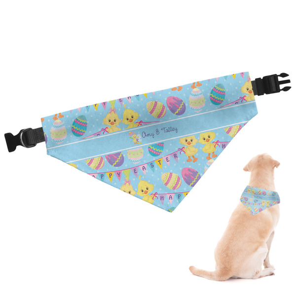Custom Happy Easter Dog Bandana - Large (Personalized)