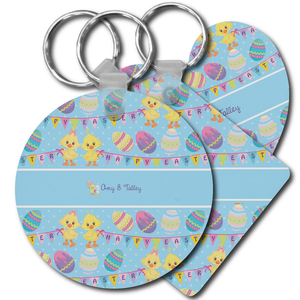 Custom Happy Easter Plastic Keychain (Personalized)