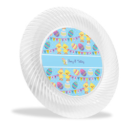 Happy Easter Plastic Party Dinner Plates - 10" (Personalized)