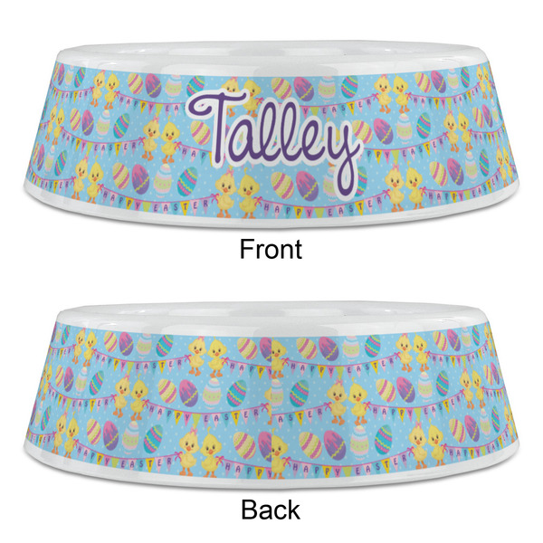 Happy Easter Plastic Pet Bowls - Large - APPROVAL
