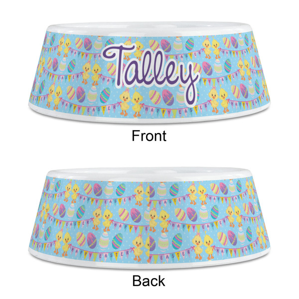 Happy Easter Plastic Pet Bowls - Medium - APPROVAL