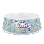 Happy Easter Plastic Dog Bowl (Personalized)