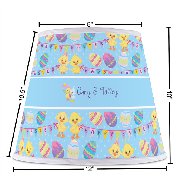 Happy Easter Poly Film Empire Lampshade - Dimensions
