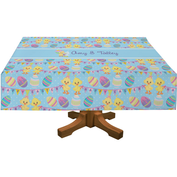 Happy Easter Rectangular Tablecloths (Personalized)