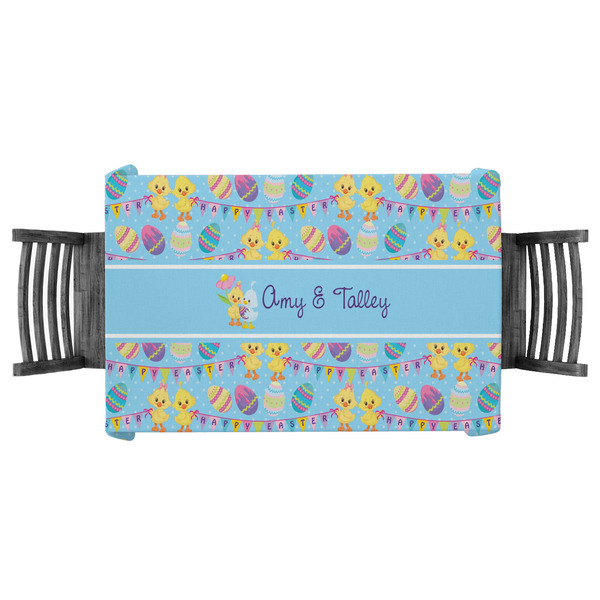 Custom Happy Easter Tablecloth - 58"x58" (Personalized)