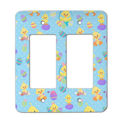 Happy Easter Rocker Style Light Switch Cover - Two Switch