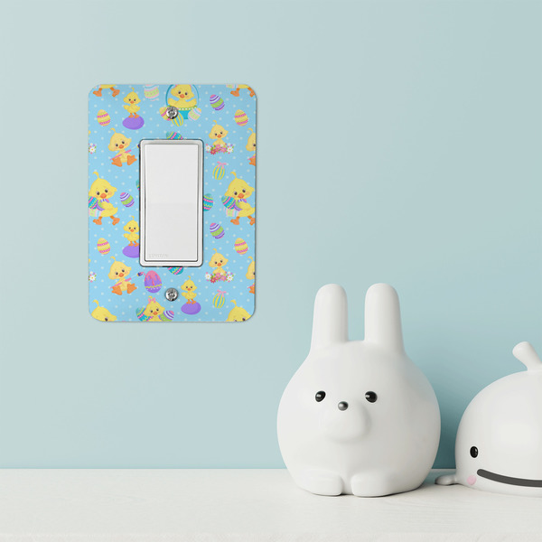 Happy Easter Rocker Light Switch Covers - Single - IN CONTEXT