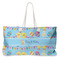 Happy Easter Large Rope Tote Bag - Front View