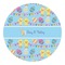Happy Easter Round Decal - Medium (Personalized)
