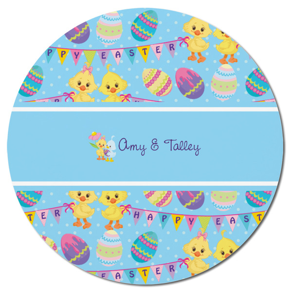 Happy Easter Round Fridge Magnet - FRONT