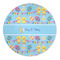Happy Easter 5' Round Indoor Area Rug (Personalized)