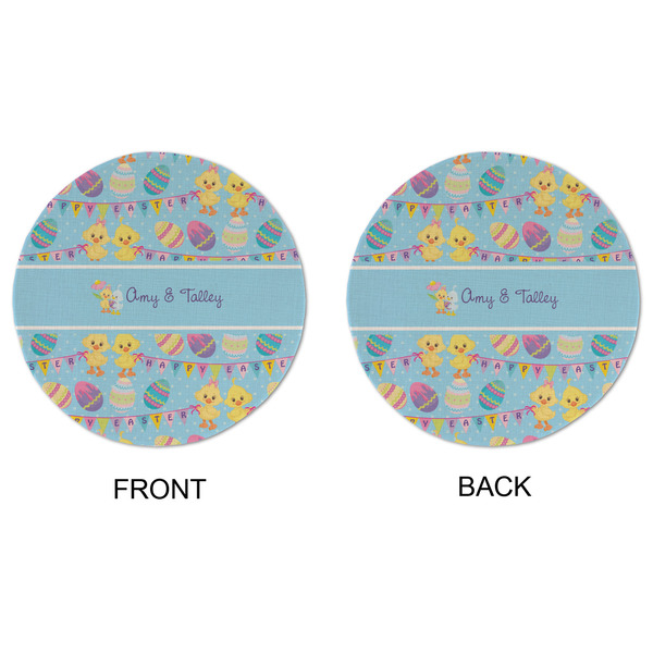 Happy Easter Round Linen Placemats - APPROVAL (double sided)