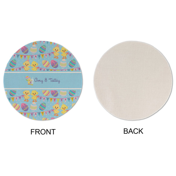 Happy Easter Round Linen Placemats - APPROVAL (single sided)