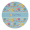 Happy Easter Round Linen Placemats - FRONT (Double Sided)