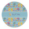 Happy Easter Round Linen Placemats - FRONT (Single Sided)