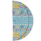 Happy Easter Round Linen Placemats - HALF FOLDED (double sided)