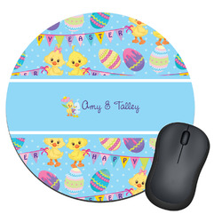 Happy Easter Round Mouse Pad (Personalized)