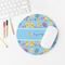 Happy Easter Round Mousepad - LIFESTYLE 2