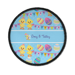Happy Easter Iron On Round Patch w/ Multiple Names