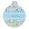 Happy Easter Round Pet ID Tag - Large - Front