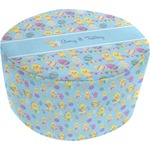 Happy Easter Round Pouf Ottoman (Personalized)