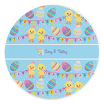 Happy Easter Round Stone Trivet (Personalized)