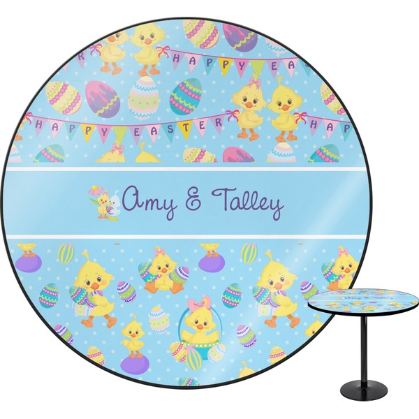 Custom Happy Easter Round Table (Personalized)