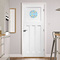 Happy Easter Round Wall Decal on Door