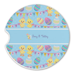 Happy Easter Sandstone Car Coaster - Single (Personalized)