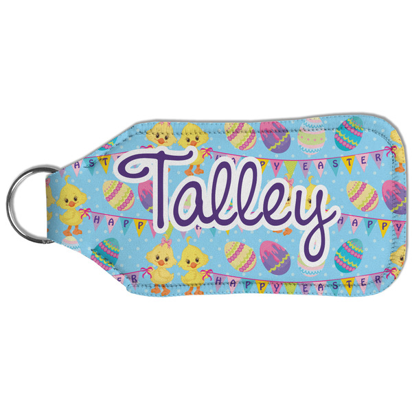 Happy Easter Sanitizer Holder Keychain - Large (Back)