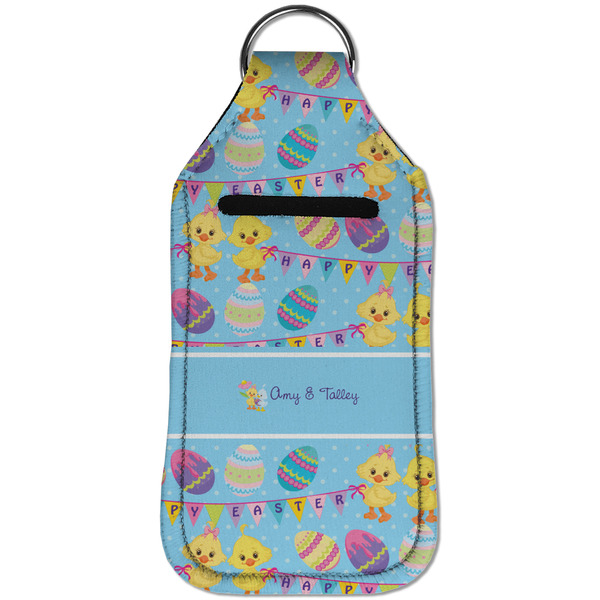 Happy Easter Sanitizer Holder Keychain - Large (Front)