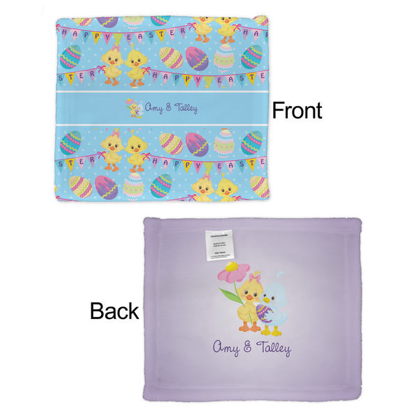 Happy Easter Security Blanket - Front & Back View