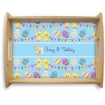 Happy Easter Natural Wooden Tray - Large (Personalized)