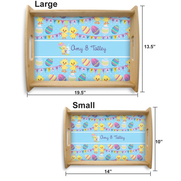 Happy Easter Serving Tray Wood Sizes