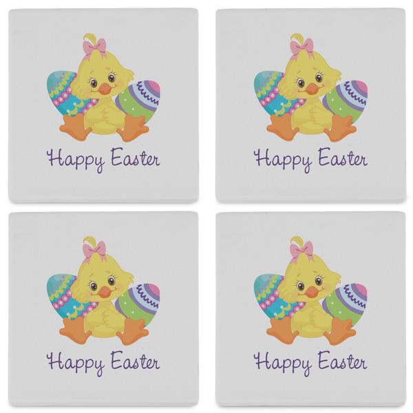 Happy Easter Set of 4 Sandstone Coasters - See All 4 View