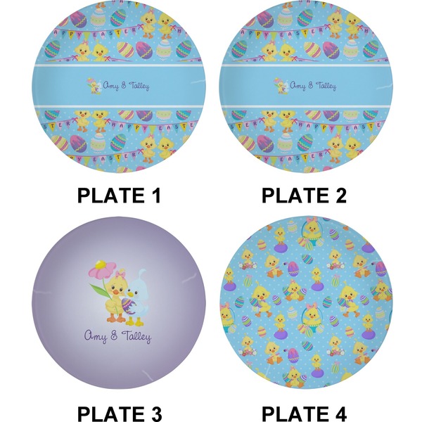 Happy Easter Set of Appetizer / Dessert Plates (Approval)