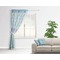 Happy Easter Sheer Curtain With Window and Rod - in Room Matching Pillow