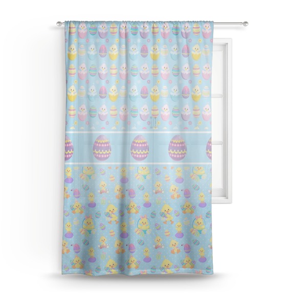 Custom Happy Easter Sheer Curtain - 50"x84"