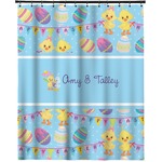 Happy Easter Extra Long Shower Curtain - 70"x84" (Personalized)