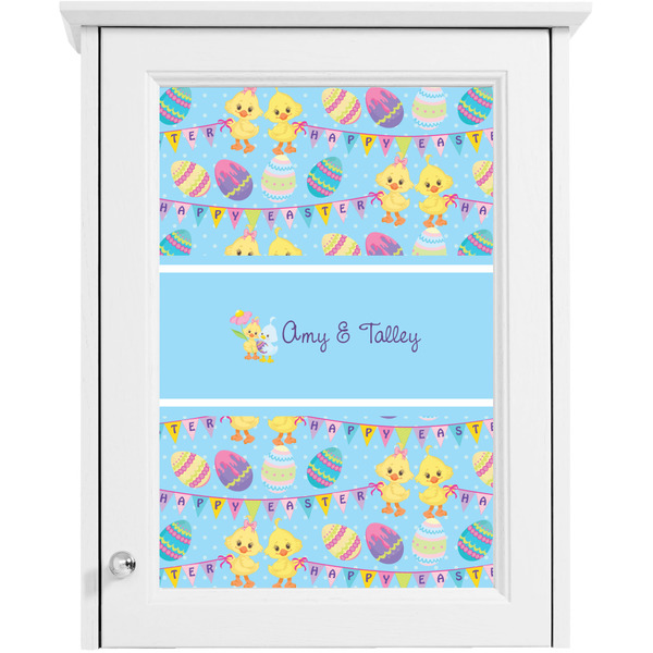 Happy Easter Single White Cabinet Decal