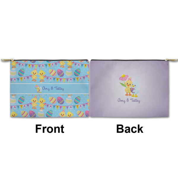 Happy Easter Small Zipper Pouch Approval (Front and Back)