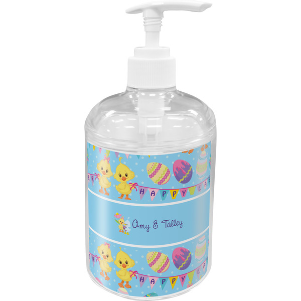 Custom Happy Easter Acrylic Soap & Lotion Bottle (Personalized)