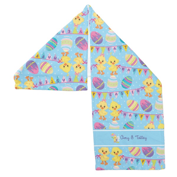 Happy Easter Sports Towel Folded - Both Sides Showing