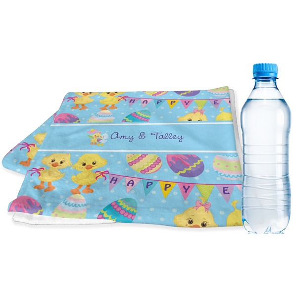 Custom Happy Easter Sports & Fitness Towel (Personalized)