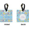 Happy Easter Square Luggage Tag (Front + Back)