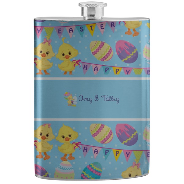 Custom Happy Easter Stainless Steel Flask (Personalized)