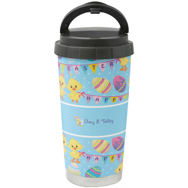 Custom Happy Easter Stainless Steel Coffee Tumbler (Personalized)